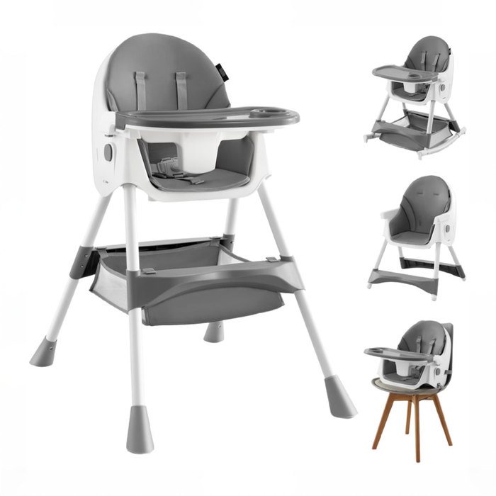 Shop HARPPA 4-in-1 Convertible High Chair, Gray at GoodBuy Gear