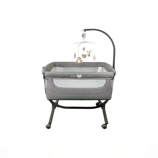 Shop Sorelle Cullami Co Sleeper Crib with Mobile, Grey at GoodBuy Gear