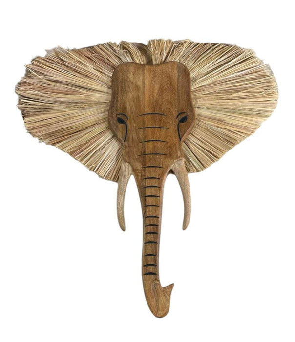 Crane Baby Handcrafted Wood Wall Decor, Elephant