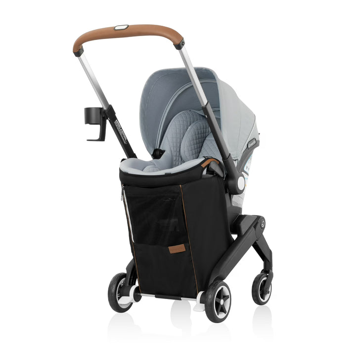 Evenflo Shyft Dual Ride Infant Car Seat Stroller Combo, 2025, Quartz, with Carryall Storage and Green & Gentle Fabric