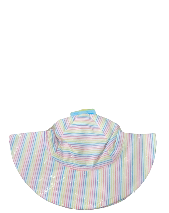 secondhand iPlay Brim Sun Protection Hat, 0-6 Months, Rainbow Pinstripe