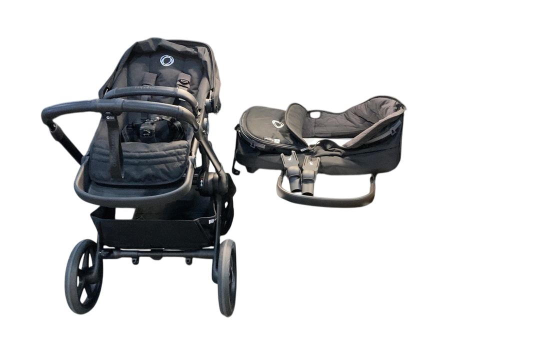 Shop Bugaboo Kangaroo Single To Double Stroller, 2024, Black, Midnight Black, Midnight Black at GoodBuy Gear