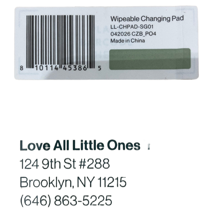 Shop Lalo Wipeable Changing Pad, Sage at GoodBuy Gear