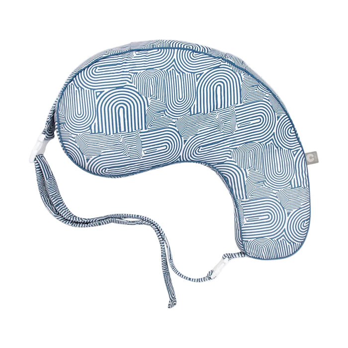 Boppy Uplift Nursing Pillow, Blue Retro Arches