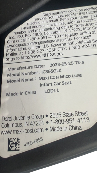 Shop Maxi-Cosi Mico Luxe Infant Car Seat, -, 2023 at GoodBuy Gear