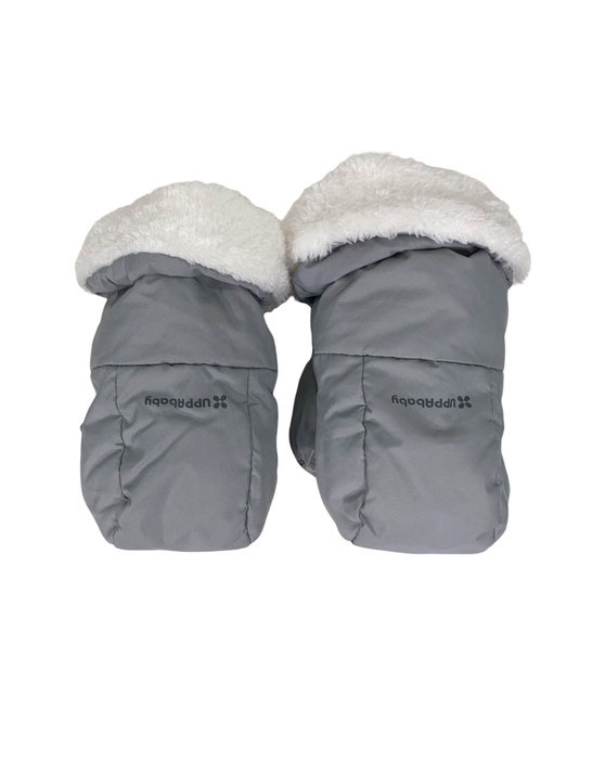 used UPPAbaby Cozy Handmuffs, Anthony (White & Grey Chenille)