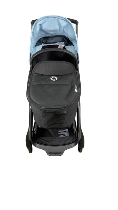 Shop Bugaboo Dragonfly Bassinet and Seat Stroller, Midnight Black, Graphite, Skyline Blue, 2024 HIDDEN SEAT REQ 5.19 at GoodBuy Gear
