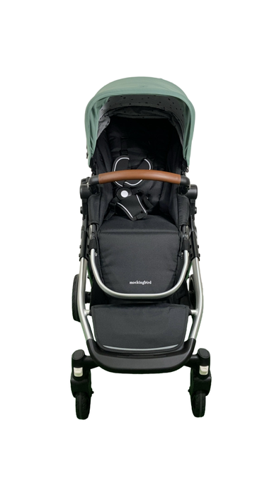Shop Mockingbird Single to Double 2.0 Stroller, 2024, Sage, Silver With Penny Leather, Watercolor Drops at GoodBuy Gear
