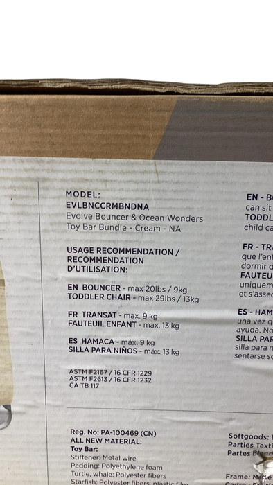 Shop Ergobaby Evolve Bouncer & Toy Bar Bundle, Cream at GoodBuy Gear