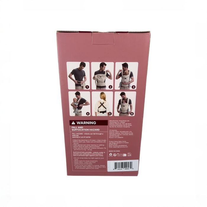 Shop Momcozy 3-in-1 PureHug Baby Carrier, Cotton Linen, Light Amber at GoodBuy Gear