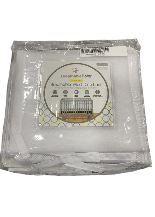 Shop Breathable Baby Mesh Crib Liner, Full Size/4 Sides, White at GoodBuy Gear