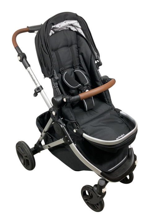 Shop Mockingbird Single 2.0 Stroller, 2024, Black, Silver With Penny Leather, Watercolor Drops at GoodBuy Gear