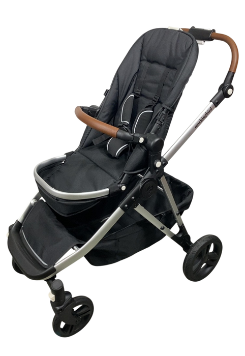 Shop Mockingbird Single to Double 2.0 Stroller, 2024, No Canopy, No Canopy, Silver With Penny Leather at GoodBuy Gear