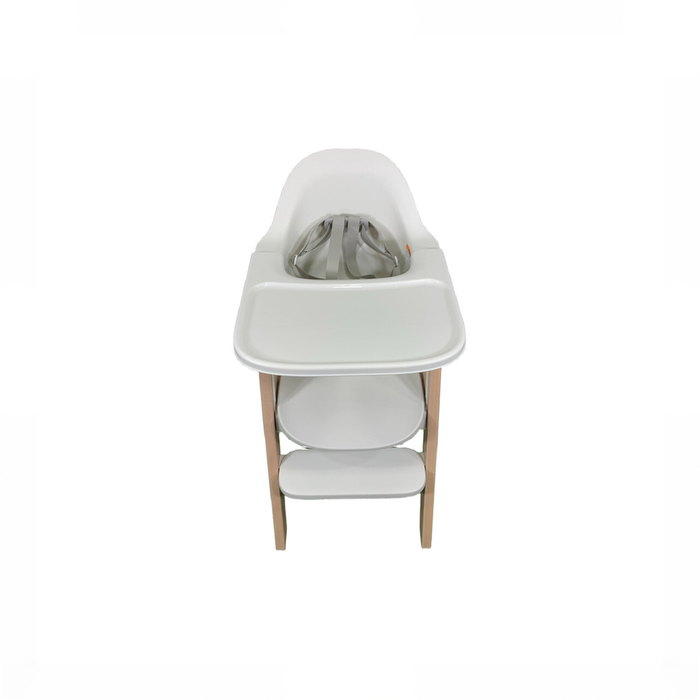 Shop Mockingbird High Chair, Natural Beech, White at GoodBuy Gear
