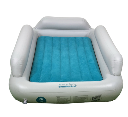 Shop SlumberPod SlumberTot Inflatable Toddler Bed, Gray/Teal at GoodBuy Gear