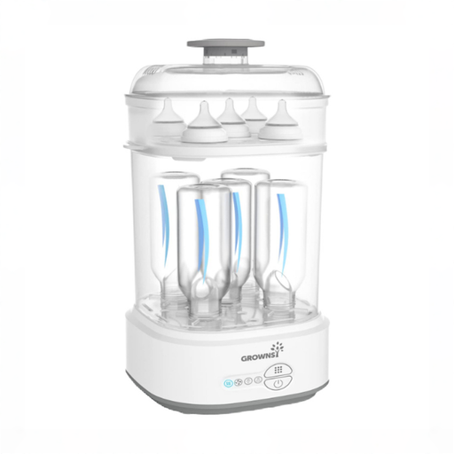 Shop Grownsy Bottle Sterilizer and Dryer, White/Grey at GoodBuy Gear