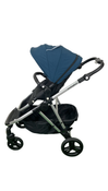 Shop Mockingbird Single to Double 2.0 Stroller, 2024, Sea, Silver With Black Leather, Windowpane at GoodBuy Gear