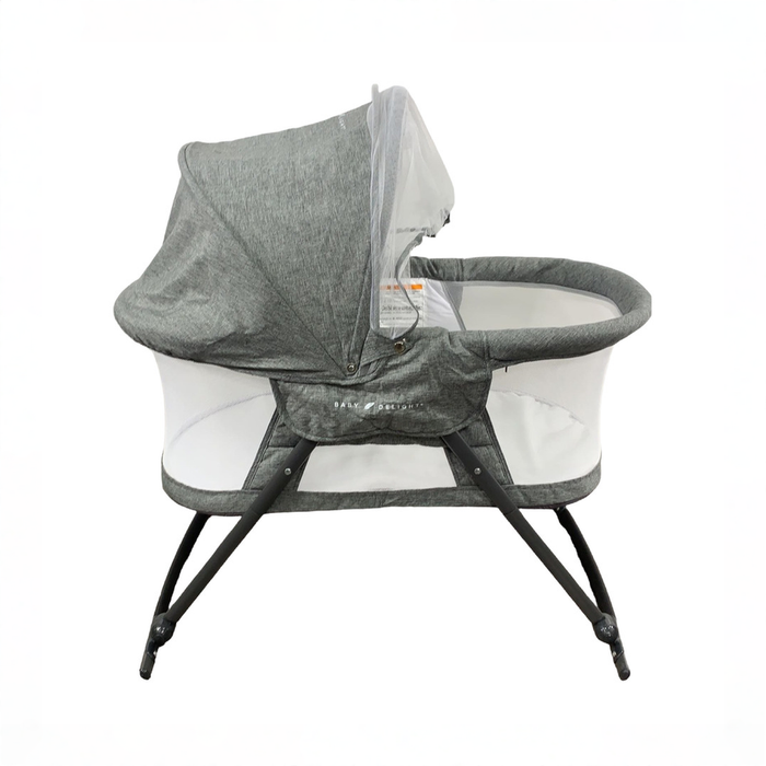 Shop Baby Delight Go With Me Slumber Deluxe Portable Rocking Bassinet, Charcoal Tweed at GoodBuy Gear