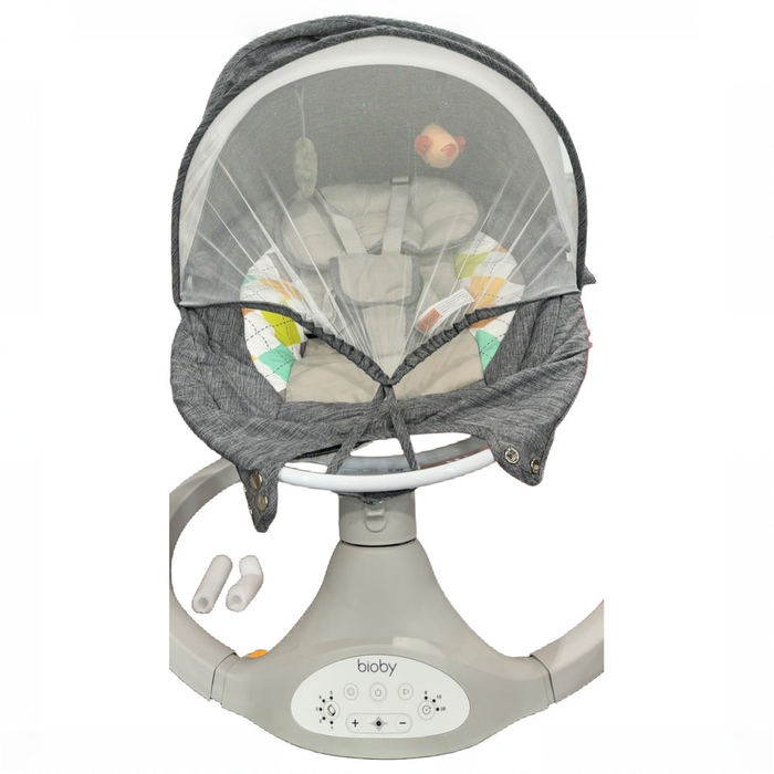 Shop Bioby Electric Infant Swing, Grey at GoodBuy Gear