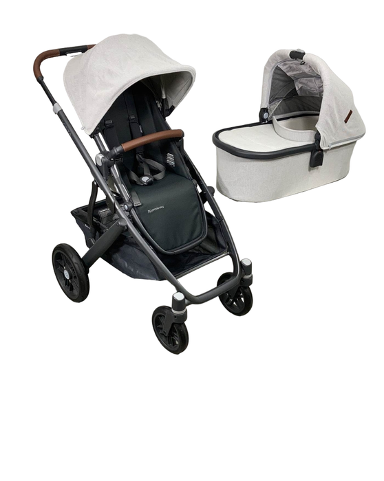 UPPAbaby VISTA V2 Stroller, 2024, Anthony (White & Grey Chenille)