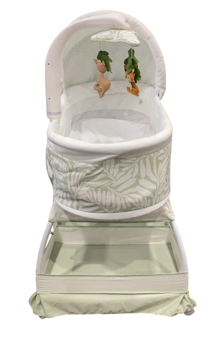 Shop TruBliss Sweetli Calm Bassinet, Sage Fern Leaves at GoodBuy Gear