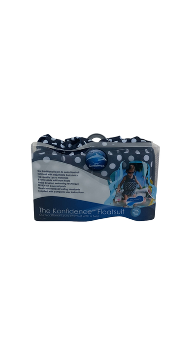 Shop Konfidence Floatsuit, 1-2yrs/X-Small, Navy Polka Dot at GoodBuy Gear