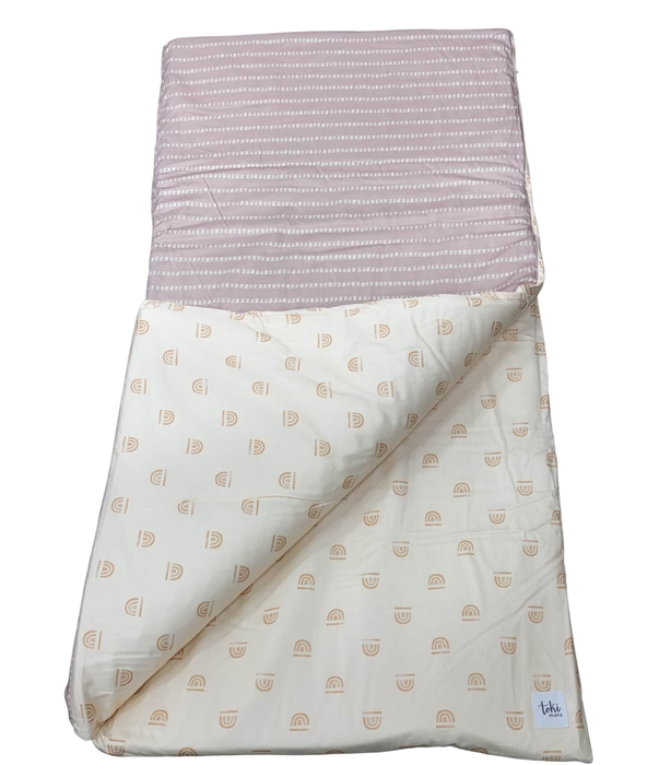 Shop Toki Kids Mega Padded Play Mat 55" x 55", Peach Rainbow at GoodBuy Gear