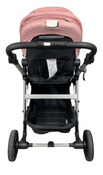 Shop Mockingbird Single to Double 2.0 Stroller, 2024, Bloom, Silver With Black Leather, Watercolor Drops at GoodBuy Gear