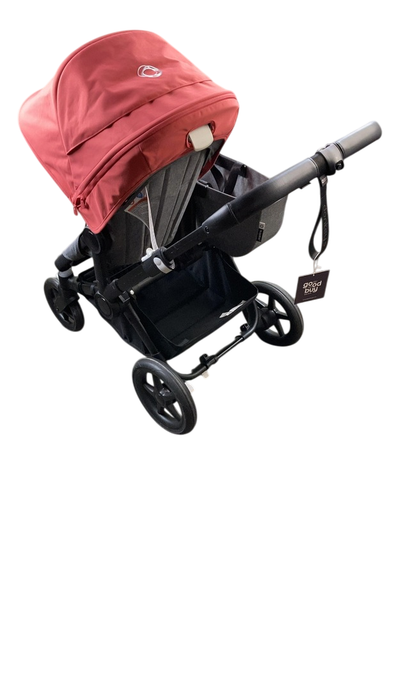 Shop Bugaboo Donkey 5 Mono Stroller, Black, Sunrise Red, Grey Melange, 2024 at GoodBuy Gear