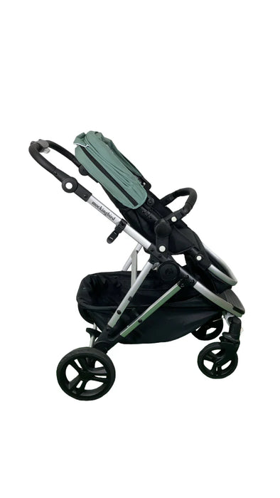 Shop Mockingbird Single 2.0 Stroller, Sage, Windowpane, Silver With Black Leather, 2025 at GoodBuy Gear