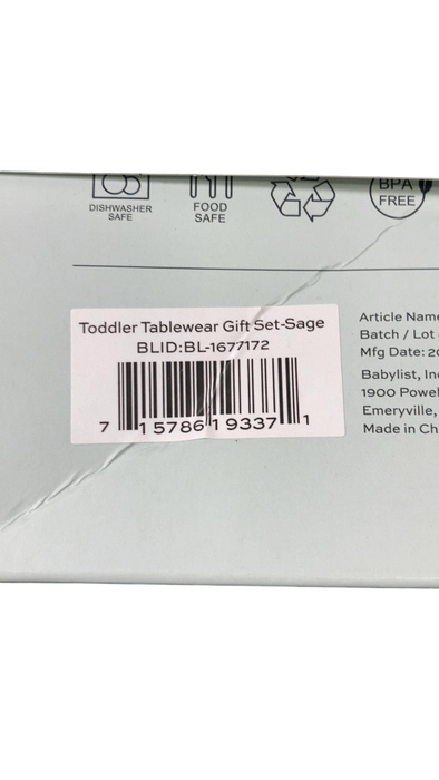 Shop AEIOU Toddler Tableware Gift Set, Sage at GoodBuy Gear