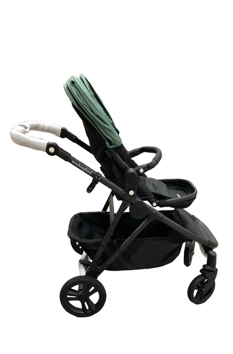 Shop Mockingbird Single to Double 3.0 Stroller, 2025, Charcoal with Black Leather, Sage at GoodBuy Gear
