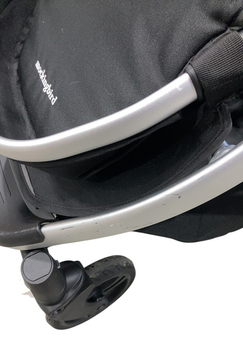 Shop Mockingbird Single 2.0 Stroller, 2025, Sage, Silver With Black Leather, Windowpane at GoodBuy Gear