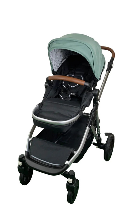Shop Mockingbird Single to Double 2.0 Stroller, Sage, Windowpane, Silver With Penny Leather, 2025 at GoodBuy Gear