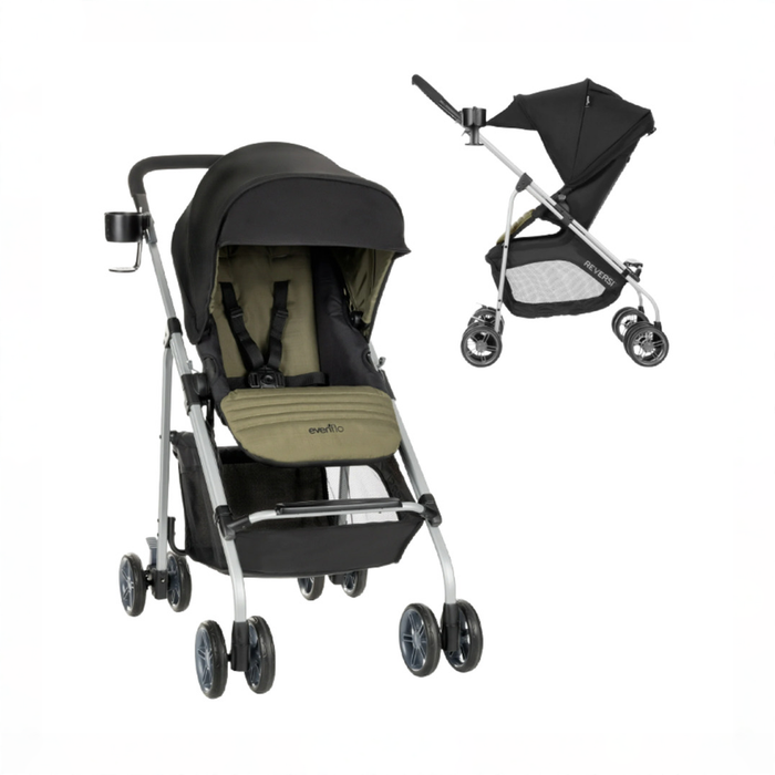 Shop Evenflo Reversi Lightweight Reversible Stroller, 2026, Leonis Green at GoodBuy Gear