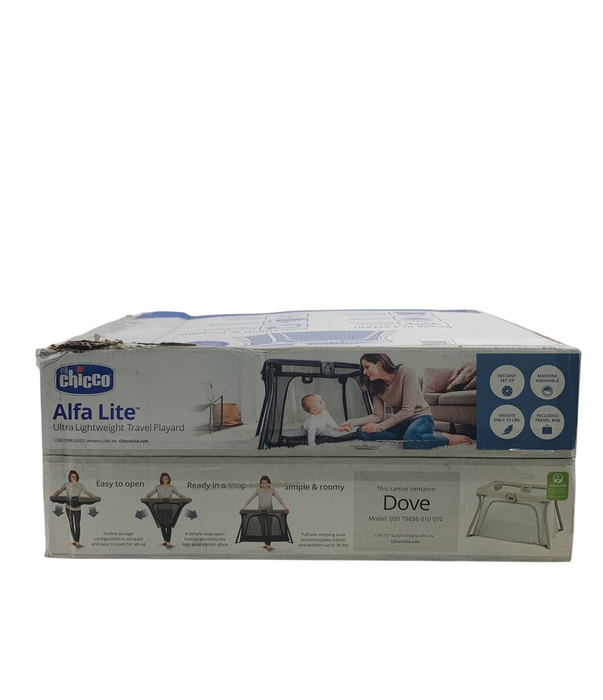 Shop Chicco Alfa Lite Lightweight Travel Playard, Dove at GoodBuy Gear