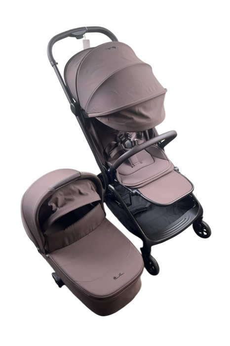 Shop Silver Cross Nia Stroller and Bassinet, Chocolate, 2025 at GoodBuy Gear