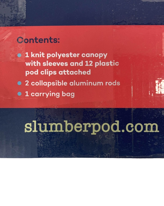 secondhand SlumberPod 3.0 Sleep Canopy, Black with Gray Accents