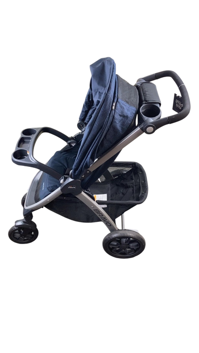 Shop Chicco Bravo Quick-Fold Stroller, 2024, Brooklyn Navy at GoodBuy Gear