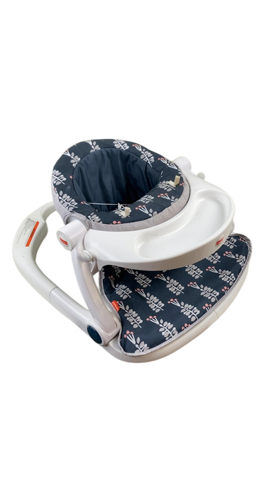 Shop Fisher Price Premium Sit-Me-Up Floor Seat with Toy Tray, Navy Garden at GoodBuy Gear