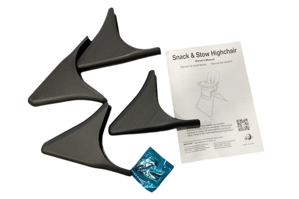 Shop Dream On Me Snack and Stow Highchair, Cognac at GoodBuy Gear