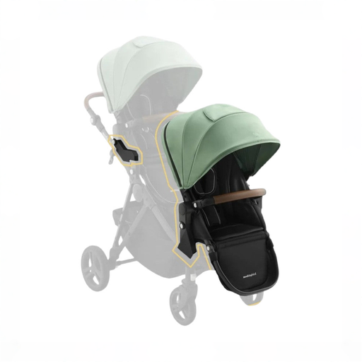 Shop Mockingbird 2nd Seat Kit 3.0, Charcoal with Penny Leather, Sage at GoodBuy Gear