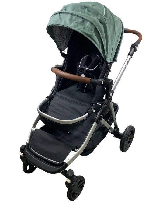 Shop Mockingbird Single to Double 2.0 Stroller, 2024, Sage, Silver With Penny Leather, Windowpane at GoodBuy Gear