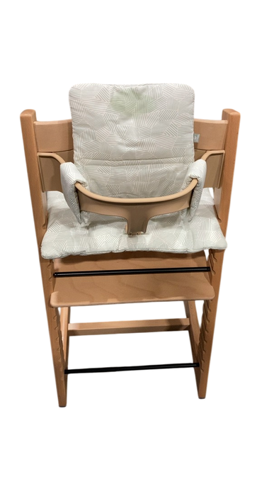 Stokke Tripp Trapp High Chair With Baby Set And Cushion, Mosaic Green, Natural
