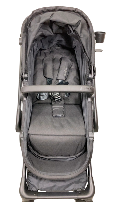 Shop Cybex Eos and Aton G Travel System, 2024, Black, Moon Black at GoodBuy Gear