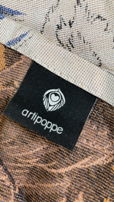 Shop Artipoppe Baby Wrap Carrier, Monogamy Zeus in Tussah Silk at GoodBuy Gear