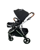 secondhand Mockingbird Single Stroller, Black, Watercolor Drops, Silver With Penny Leather, 2023