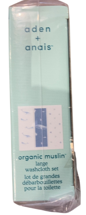 Shop Aden + Anais Cotton Muslin Wash Cloths, Set Of 3, Oceanic at GoodBuy Gear