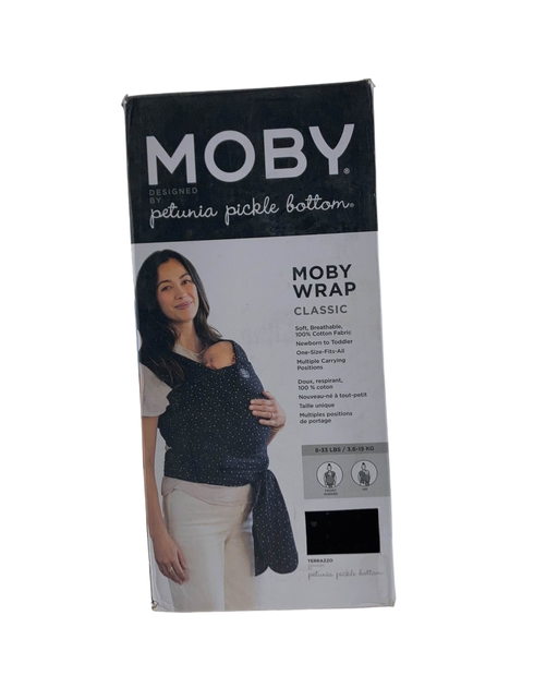 used Moby Wrap Baby Carrier, Terrazzo Black