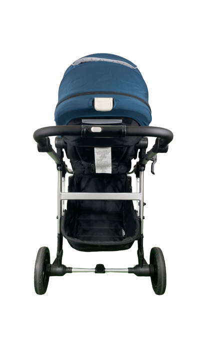 Shop Mockingbird Single to Double 2.0 Stroller, 2024, Sea, Silver With Black Leather, Windowpane at GoodBuy Gear